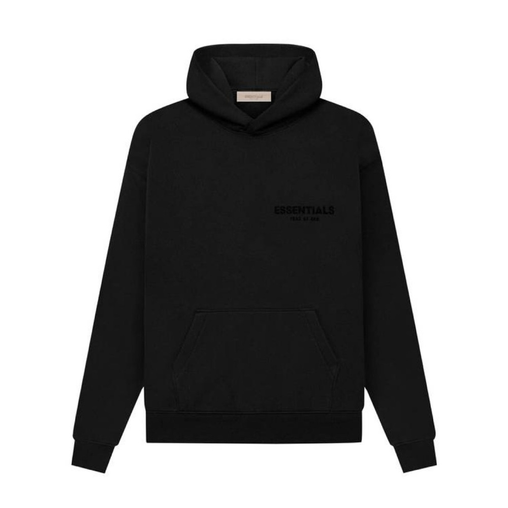 Essential hoodie all black